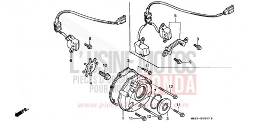 LEFT CRANKCASE COVER CBR1000FH de 1987